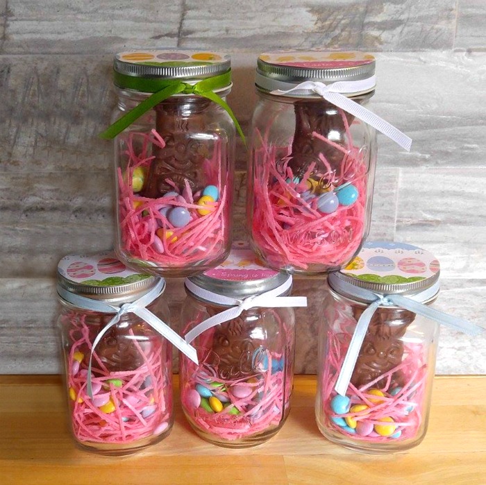 Mason Jar Easter Bunny Treats Project