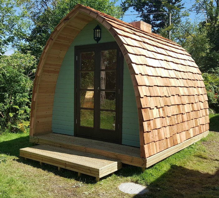 The rounded roof of this Garden Shed is magical looking.