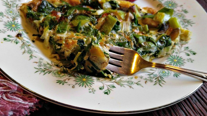 Take a bite of this spinach frittata