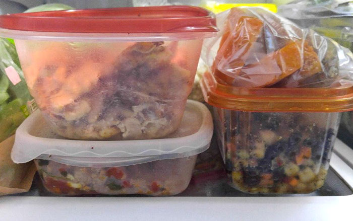 Left overs in the fridge