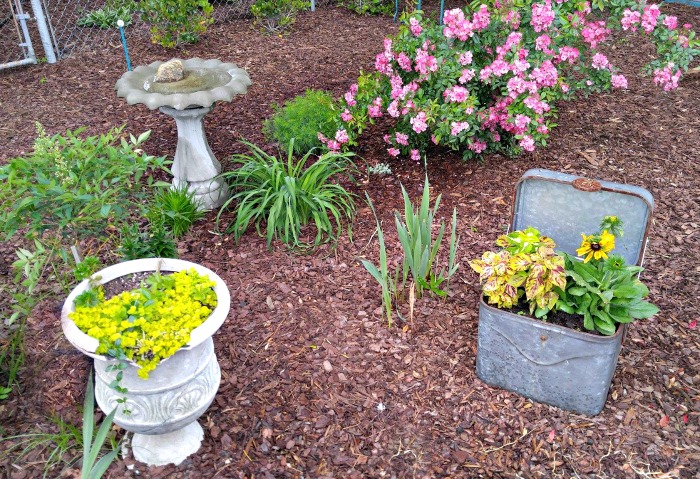 Mulch keeps garden beds weed free