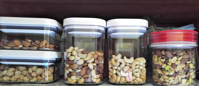 Canisters of nuts