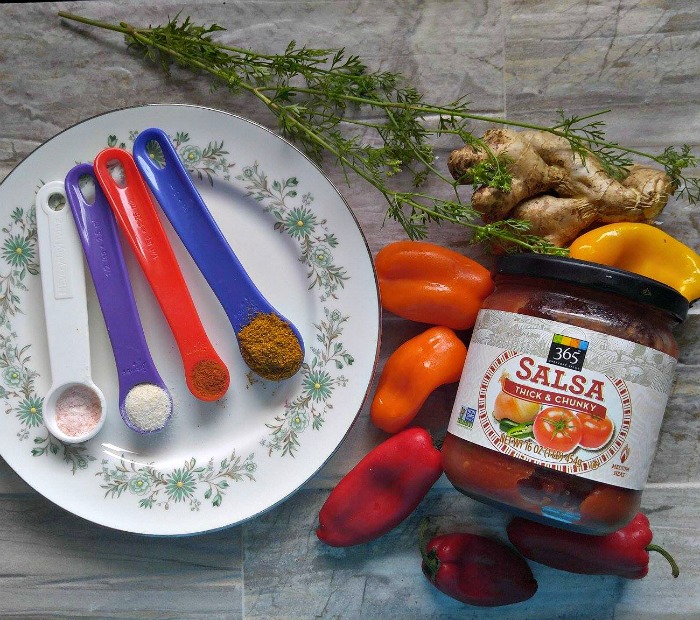 ingredients for curried chicken.
