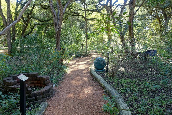 The Compost Demonstration Garden in Ziker Botanical Gardens of Austin, Texas.