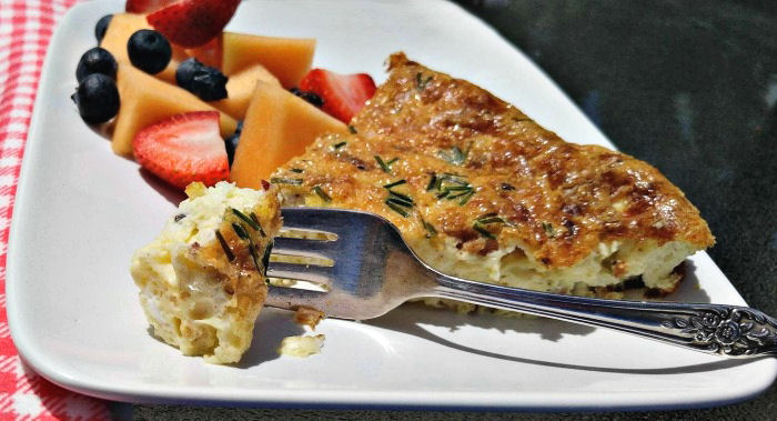 Take a bite of this Crustless Quiche Lorraine Take a bite of this delicious quiche recipe.