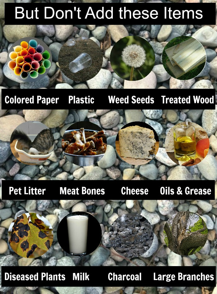 Don't add these things to a compost pile