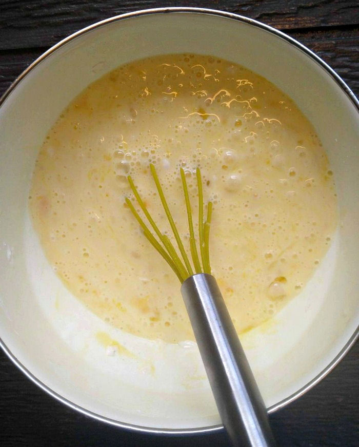 eggs and cream mixture Eggs and cream