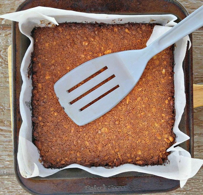 Press down the granola bars