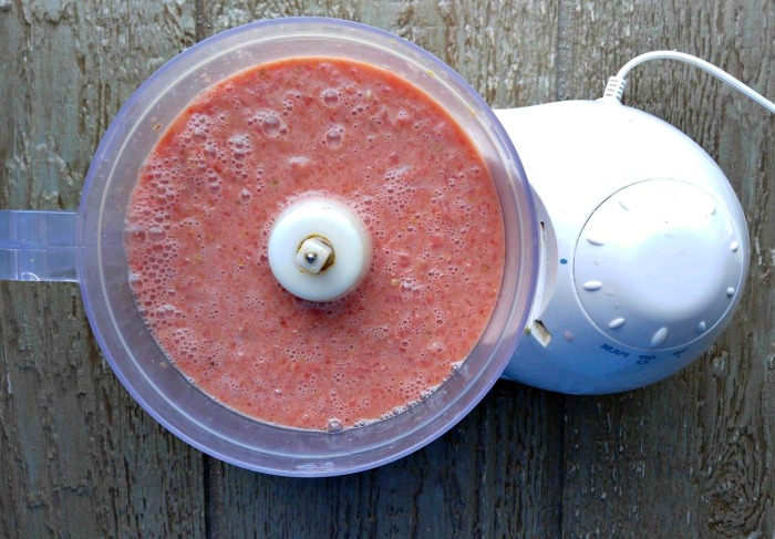 Blending watermelon