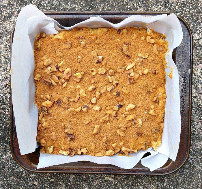 Gluten free chocolate chip Coffee cake, ready to bake