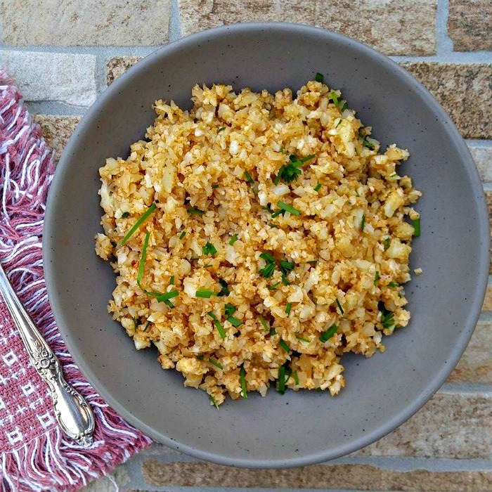 Seasoned Cauliflower Rice – Mexican Style