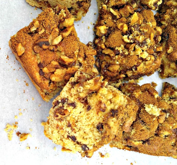 slices of gluten free coffee cake