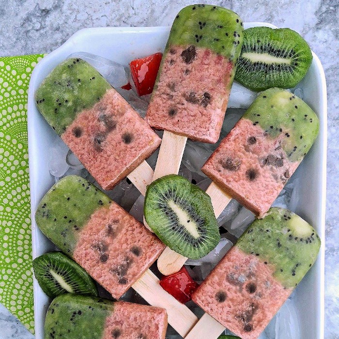Watermelon kiwi p;opsicles watermelon kiwi popsicles
