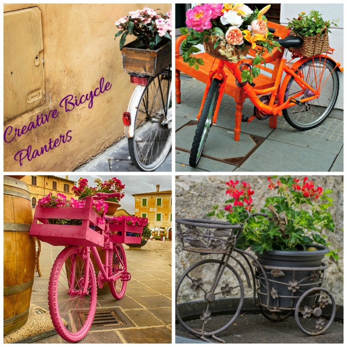 31 Creative and Whimsical Bicycle Planters for your Garden and Yard