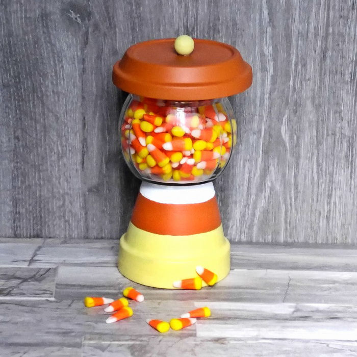 Terracotta Candy Jar – Clay Pot Candy Corn Holder