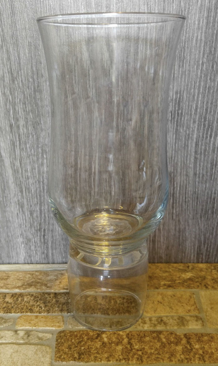 Finished hurricane lamp