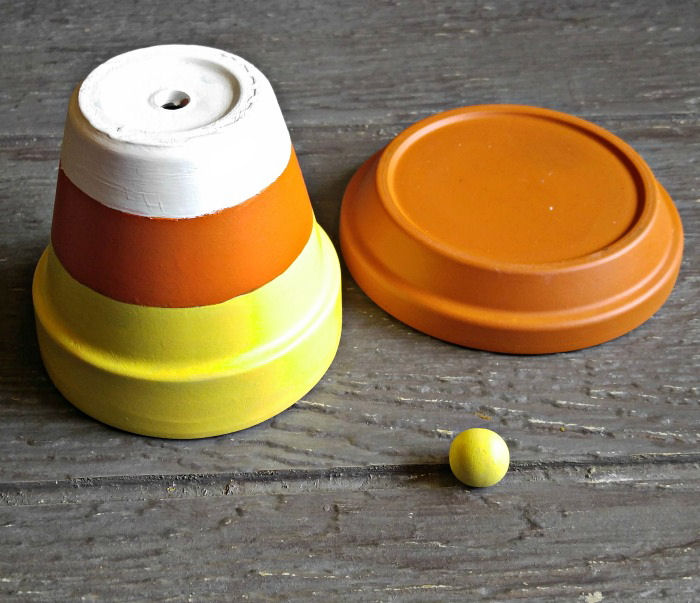 Painted clay pots