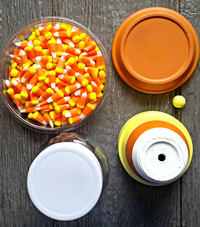 Supplies for a candy corn holder