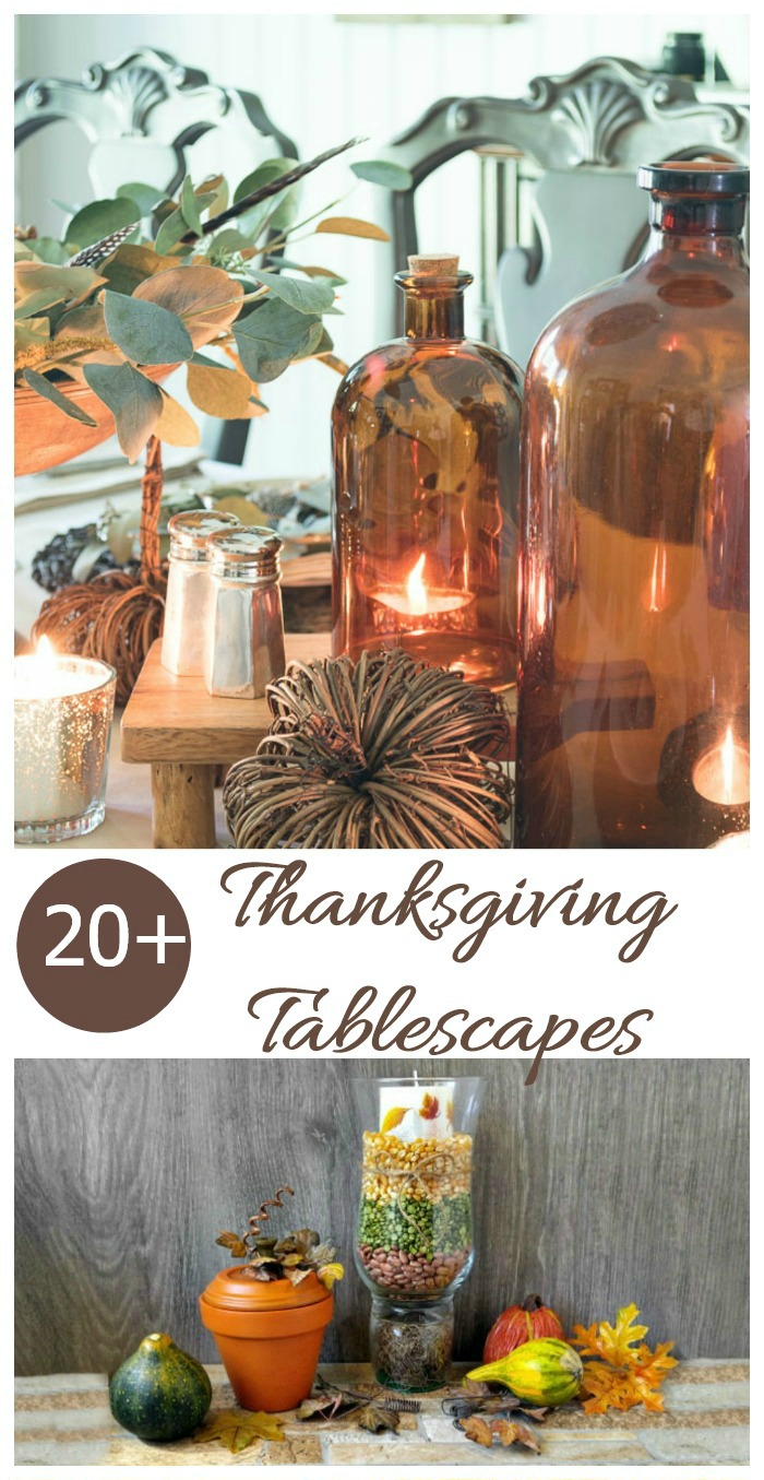 Need some inspiration for your Thanksgiving table? Try one of these Ideas for Thanksgiving Tablescapes