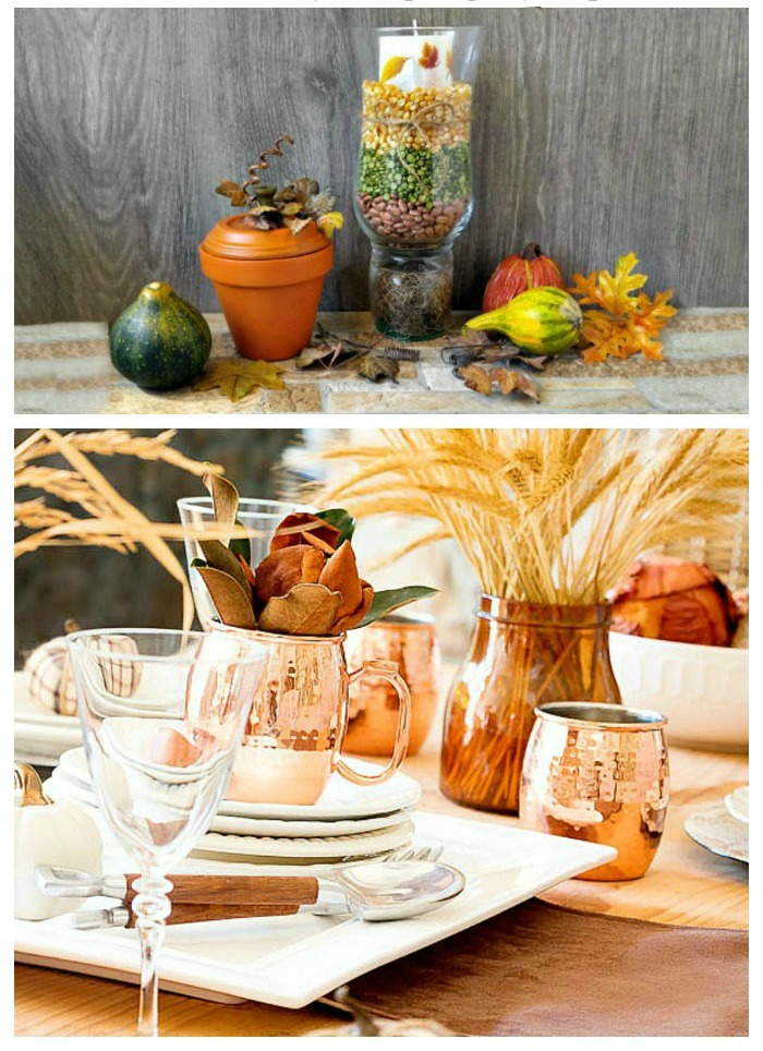 Ideas for Thanksgiving Tablescapes to dress up your holiday table