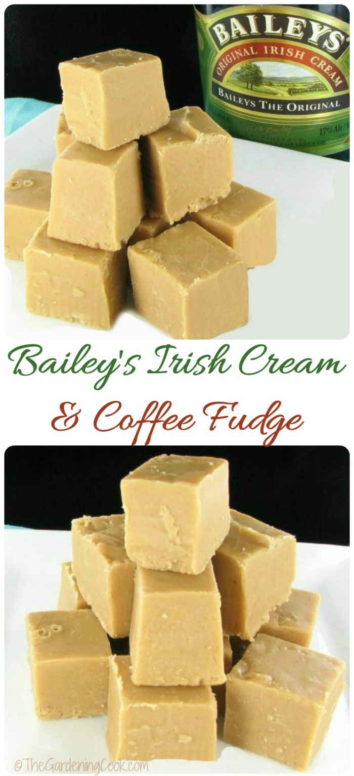 This recipe for Bailey's Irish cream and coffee fudge has the most amazing flavor. Make some for the holidays for a really decadent sweet trreat.