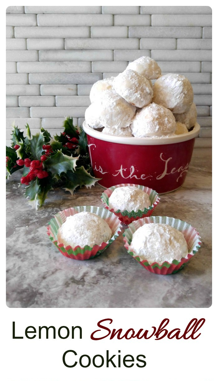 These lemon snowball cookies are light as air and so, so tasty. Make them ahead of time and freeze or serve right away. Either way, they are delicious!