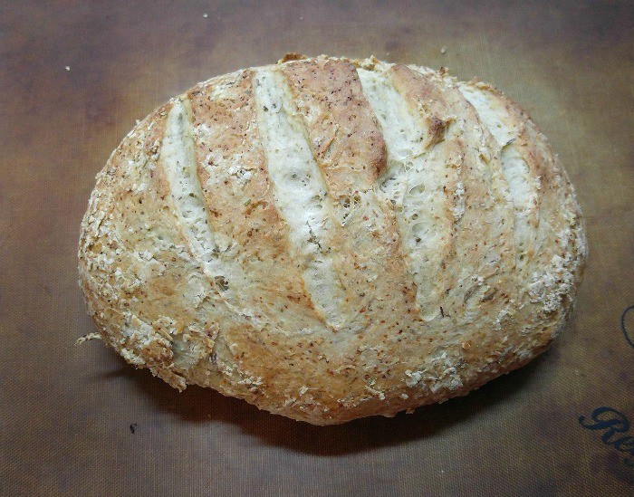 crusty bread goes great with beef and barley soup