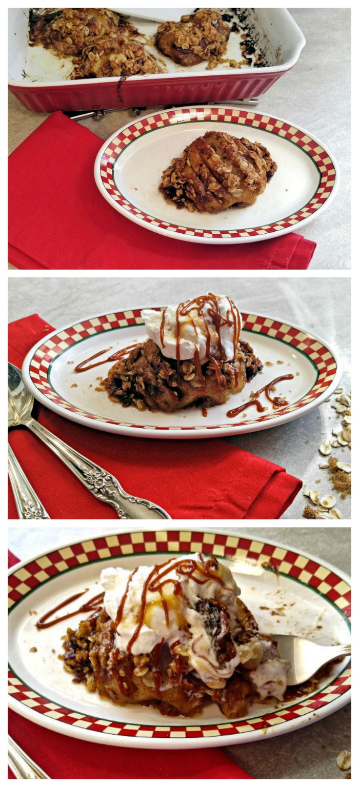 Hasselback baked apples