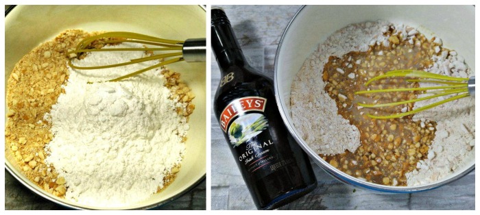 Add Bailey's Irish Cream to cookie mixture