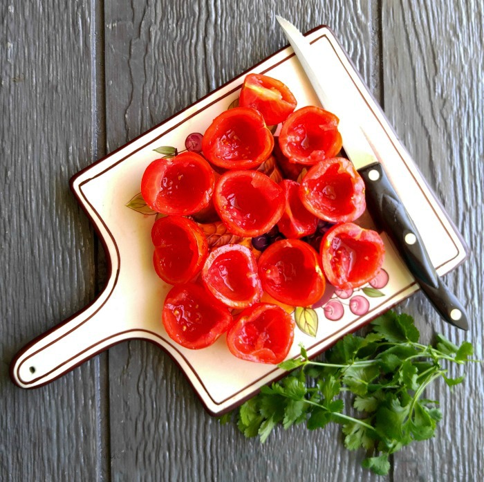 tomatoes and cilantro