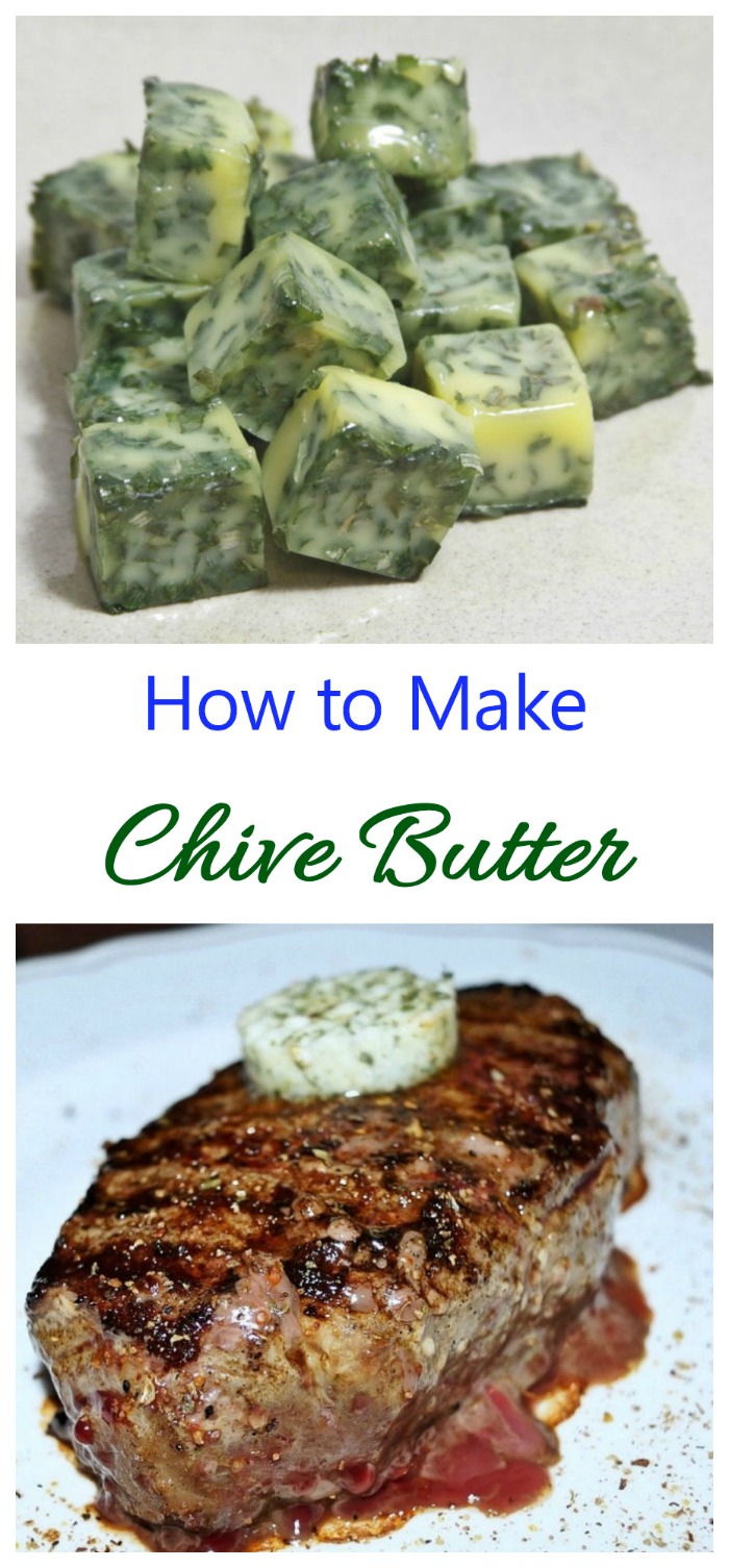 Making chive butter at home