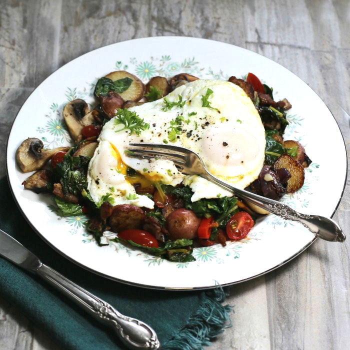 How to Make an Awesome Swiss Chard Breakfast Skillet