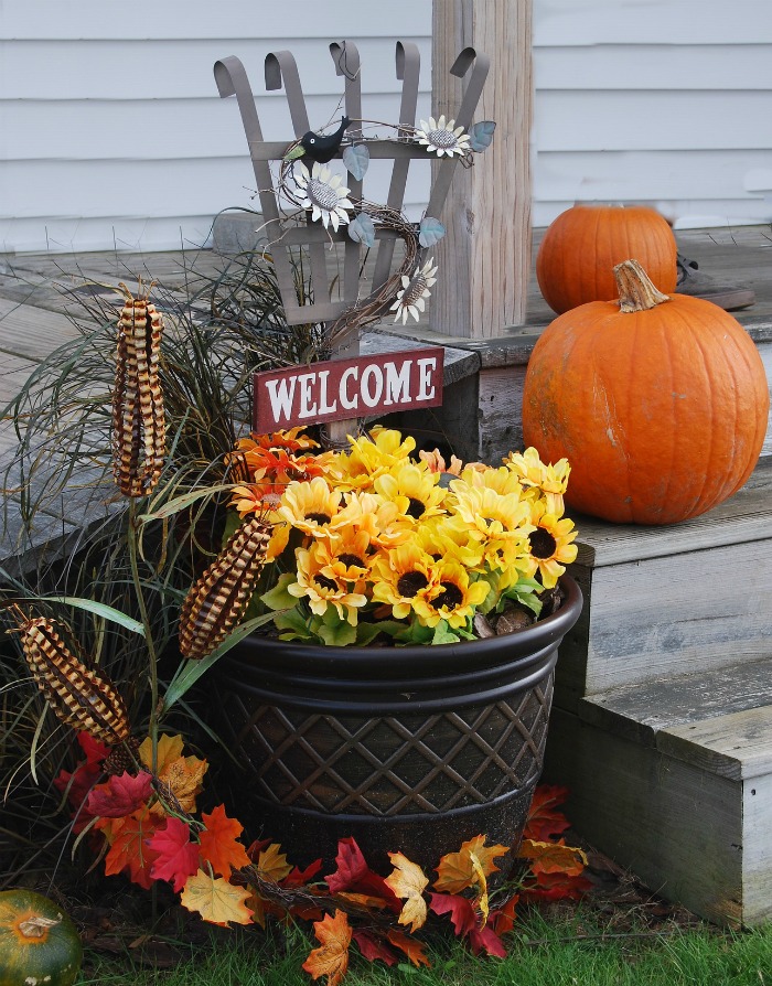 Fall porch scene