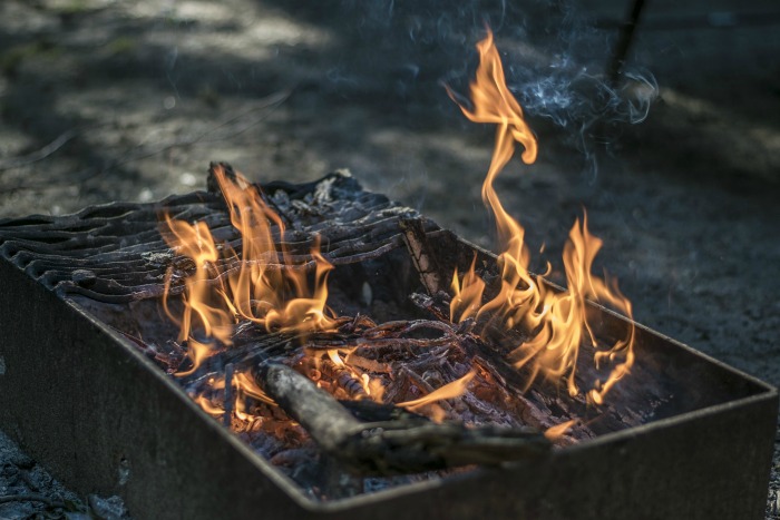 Build your campfire slowly for best cooking