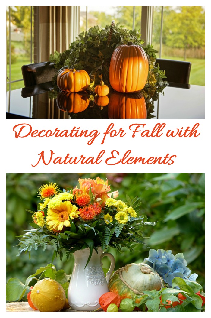 Use supplies from nature to decorate your home for fall