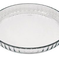 Marinex Glass Fluted Flan or Quiche Dish, 10-1/2-Inch