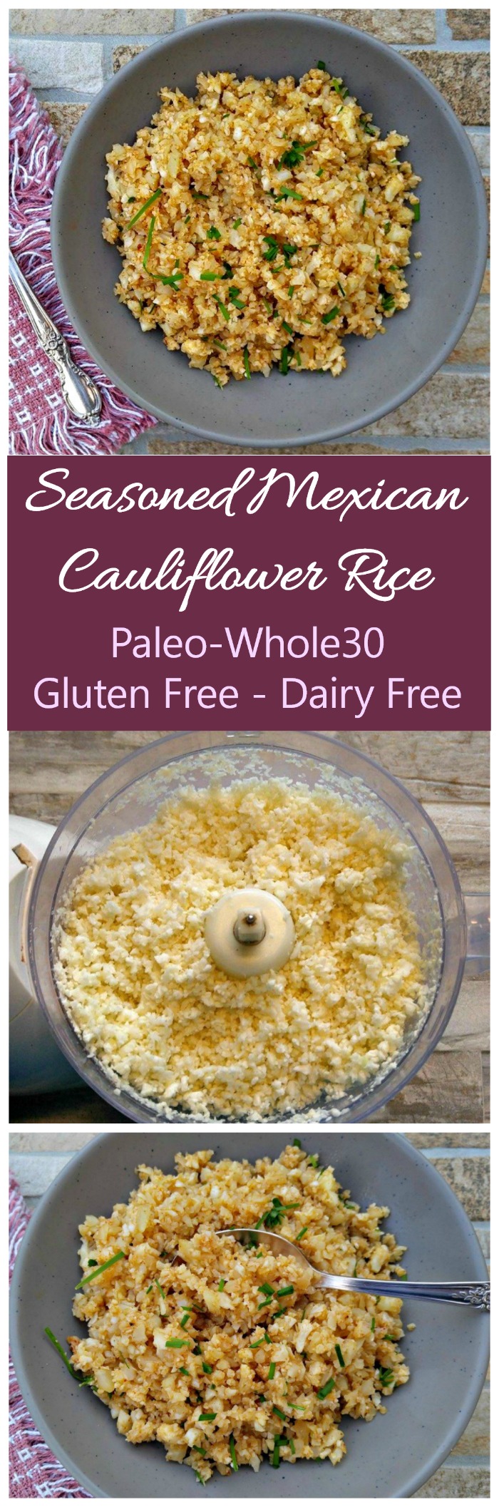 Seasoned Cauliflower Rice - Mexican Style
