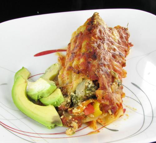 Vegetable Manicotti - Healthy Italian Main Course Recipe