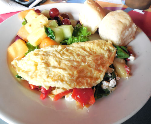 Artichokes and Feta Cheese Omelette