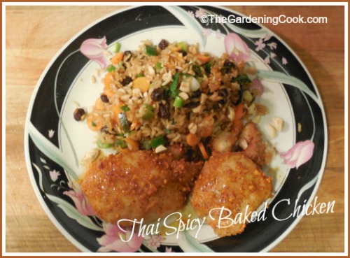 Thai Spicy Peanut Baked Chicken