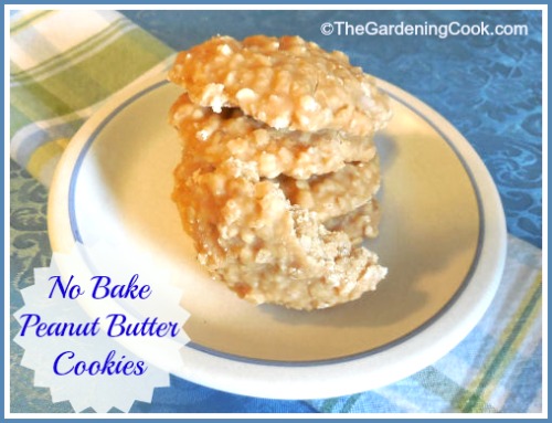 No Bake Peanut Butter Cookies
