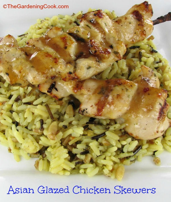 Asian Glazed Chicken Skewers