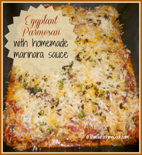 Eggplant Parmesan with Home Made Marinara Sauce
