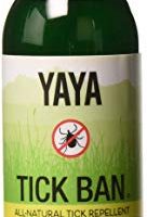 TICK BAN by Yaya Organics - Extra Strength Tick Repellent, DEET-Free, All-Natural, Proven Effective and Safe for Adults and Kids (4 ounce or 16 ounce Spray)