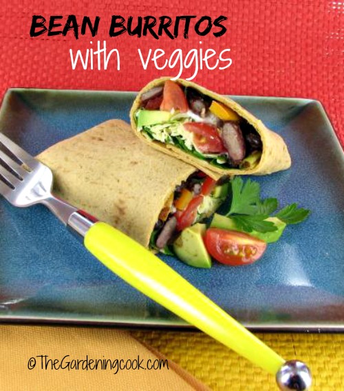 Bean Burritos with Vegetables