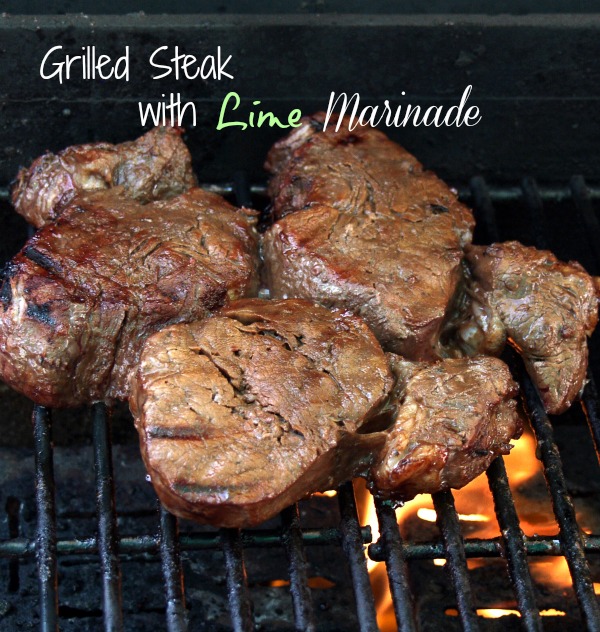 Grilled Top Round Steak with Lime