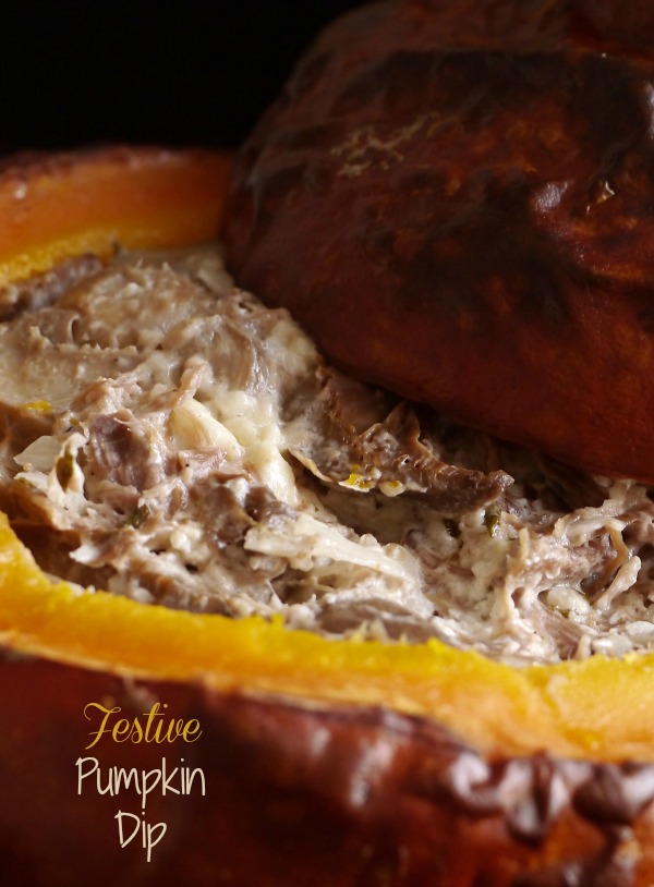 Festive Dip in a Pumpkin Shell