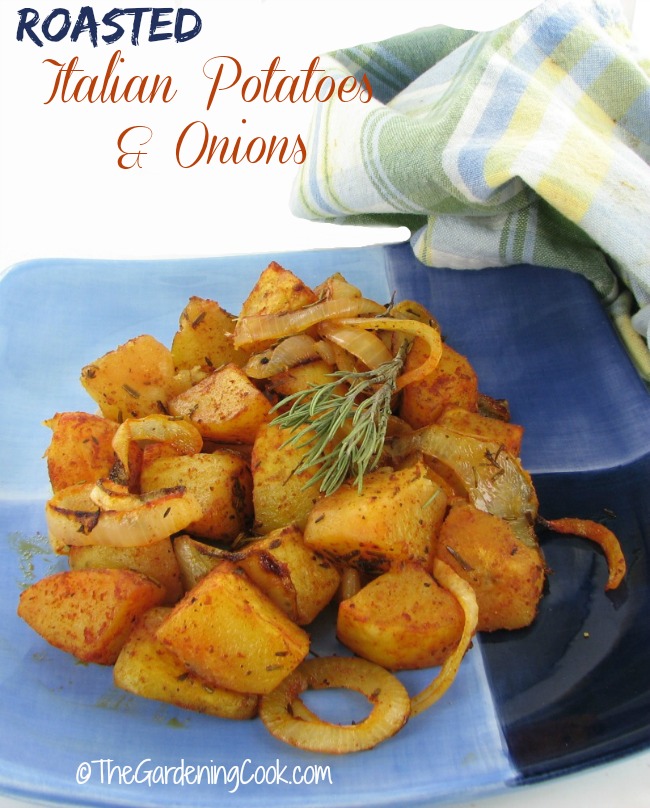 Roasted Italian Potatoes and Onions
