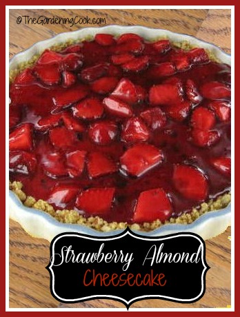 Strawberry Almond Cheesecake with Glaze Topping