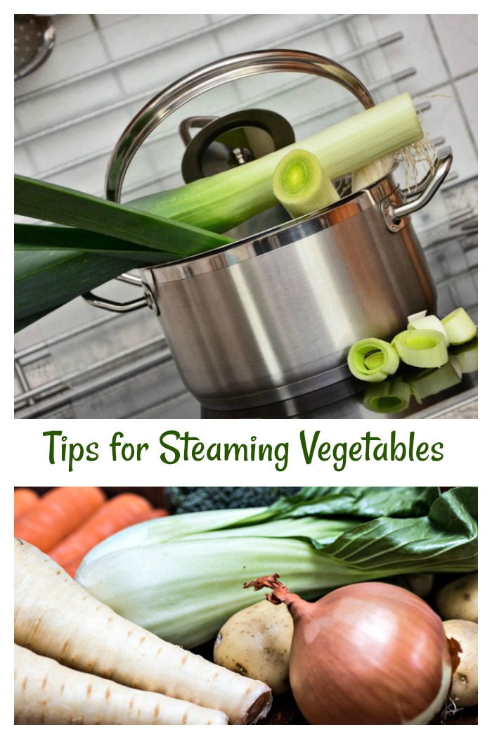 Get tips for steaming vegetables 4 ways along with vegetable steaming times
